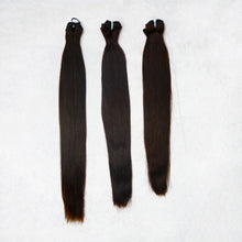 Load image into Gallery viewer, Deluxe Indian Silk Natural Brown Bundles (thick to bottom)