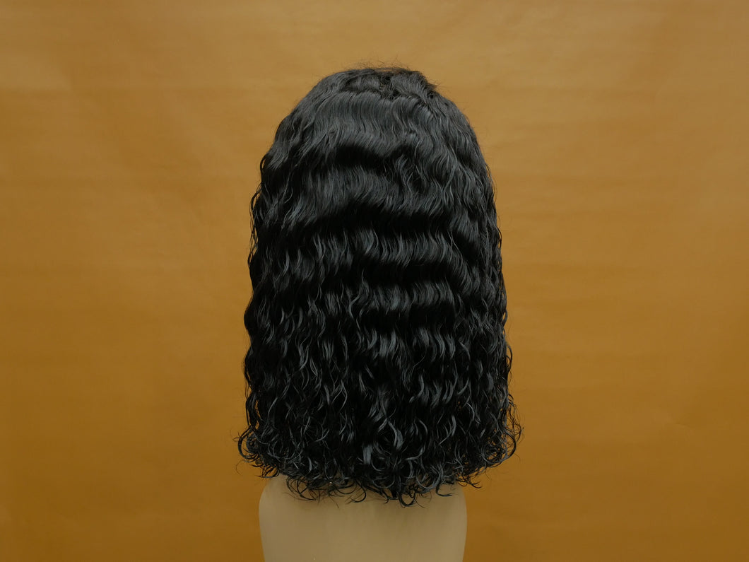 Natural Deep Wave Bob Lace Front Wig